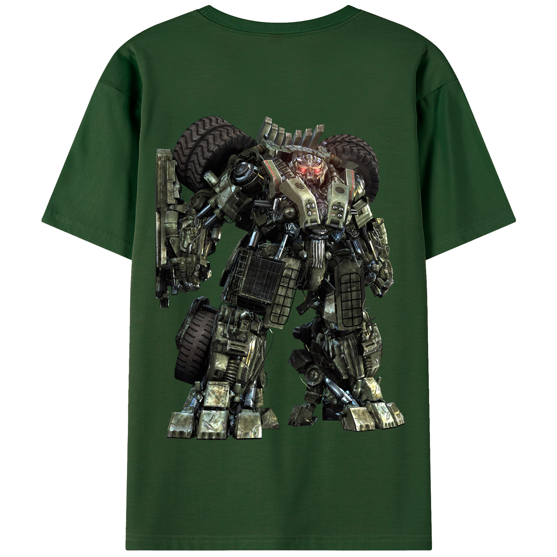 （画像用） Transformers トランスフォーマー 綿100％半袖Tシャツ（背面プリント）